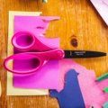 Forbici per studenti SoftGrip™ antiaderenti, Glitter rosa (18 cm)